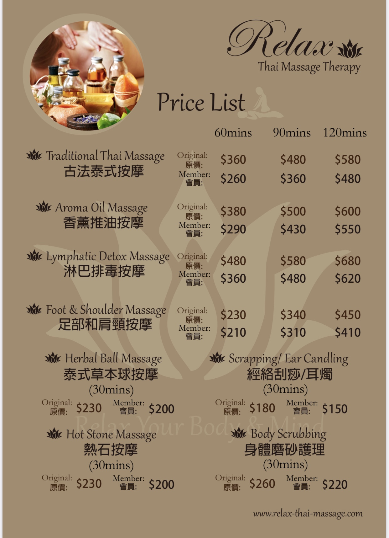 Price List